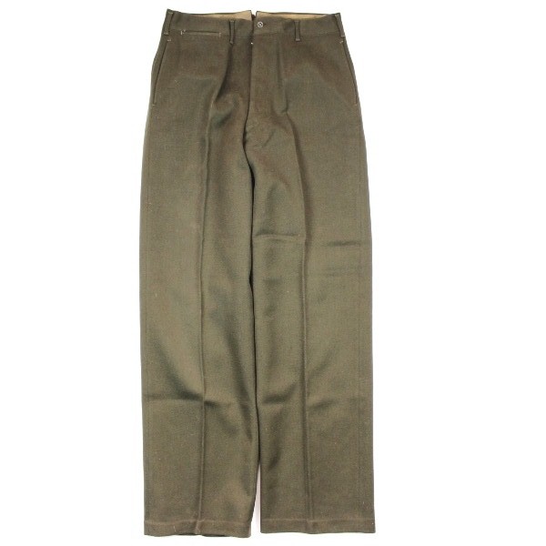 Officers chocolate gabardine field trousers - W30 L32