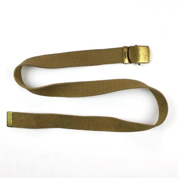 M1937 OD cotton webbing officers trousers belt