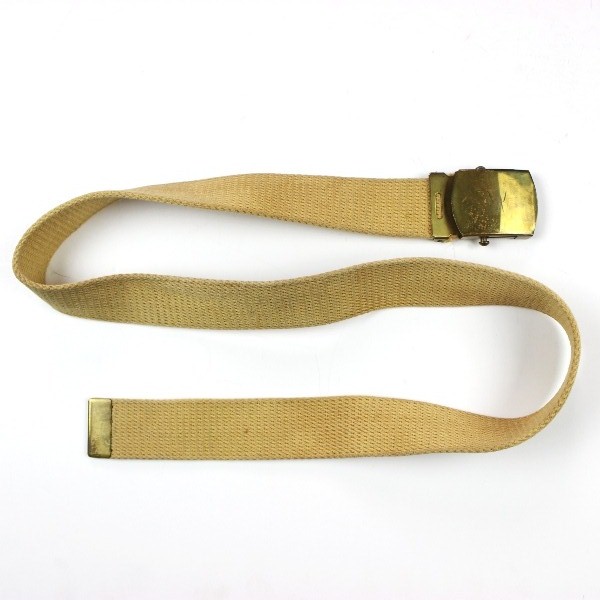 M1937 Khaki / tan cotton webbing officers trousers belt