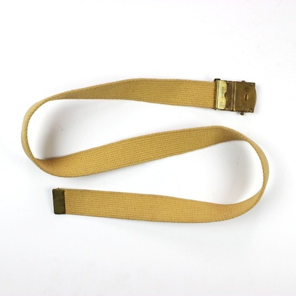 M1937 Khaki / tan cotton webbing officers trousers belt