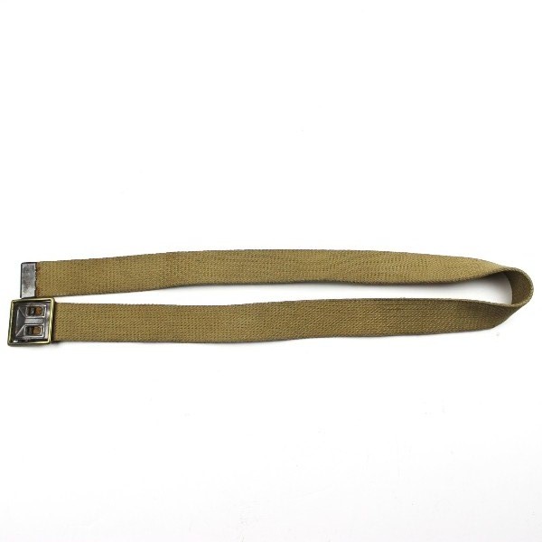 M1937 Khaki / tan cotton webbing EMs trousers belt