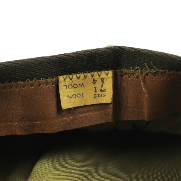 EM OD wool gabardine garrison cap - Air Corps - 7 1/4