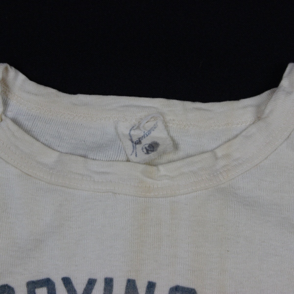 Scarce 1940s white cotton t-shirt - 5th Ferrying Group