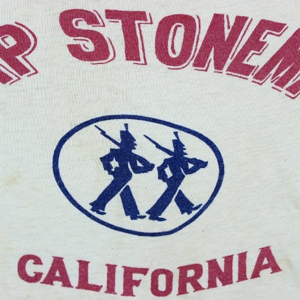 Scarce 1940s white cotton t-shirt - Camp Stoneman, CA