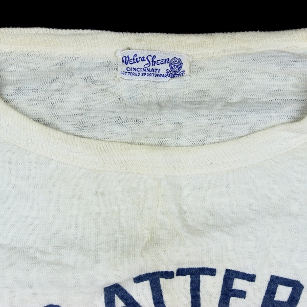 Scarce 1940s white cotton t-shirt - Camp Atterbury, IN