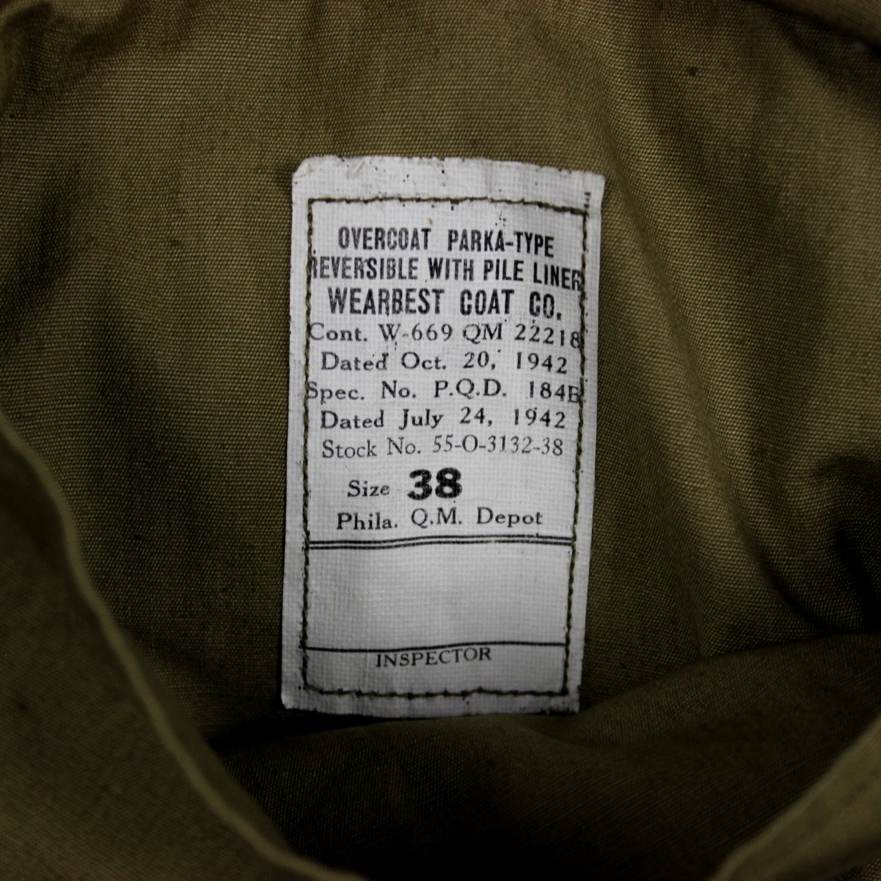 44th Collectors Avenue - US Army reversible ski parka w/ pile liner ...
