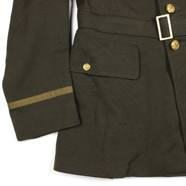 USAAF OD wool gabardine officers dress jacket - 14th AF bullion