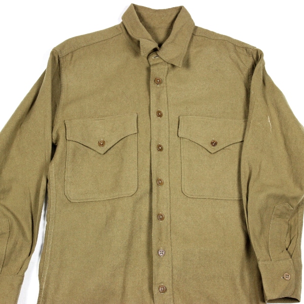 44th Collectors Avenue - USMC brown wool service shirt