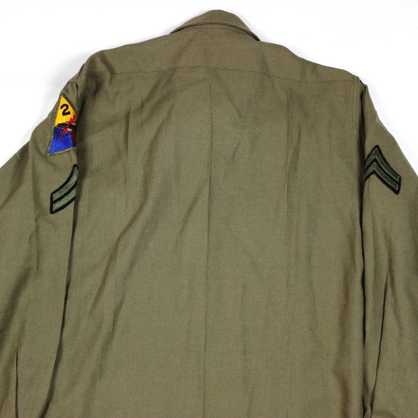 US Army wool serge service shirt - 2nd Armored Division