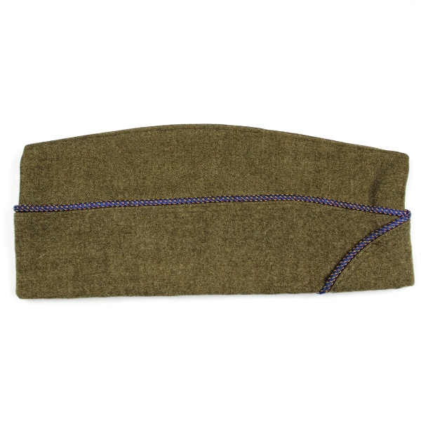 USAAF enlisted men OD wool garrison cap - Size 7 1/4