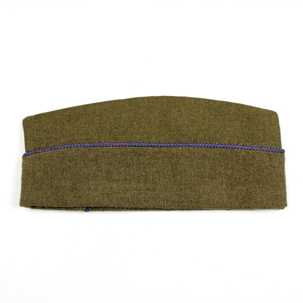 USAAF enlisted men OD wool garrison cap - Size 7 1/4