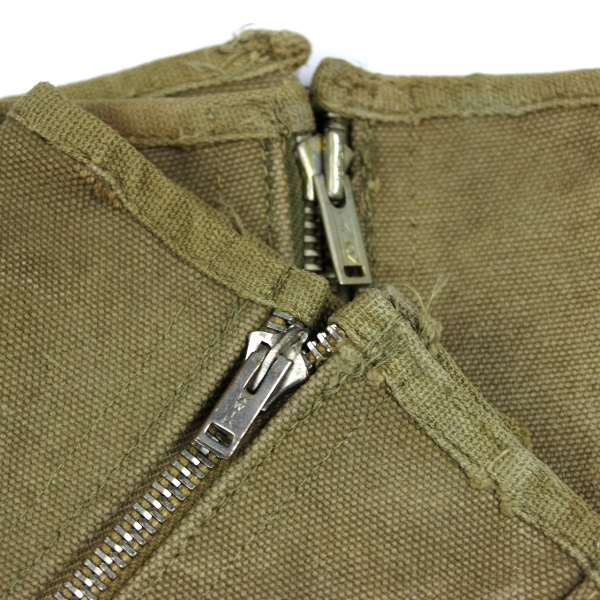 Rare M1938 canvas leggings - Field modification