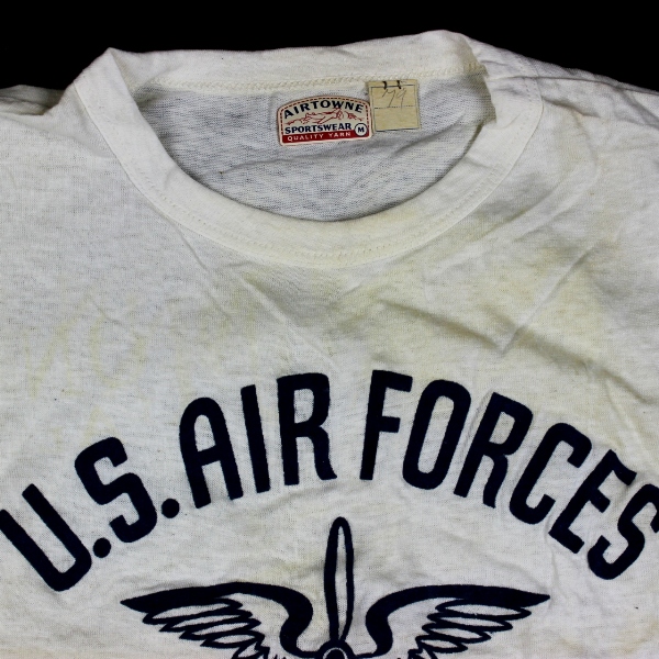 Scarce 1940s USAAF white cotton t-shirt - Bainbridge, GA