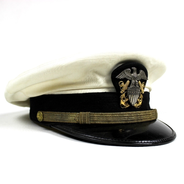 44th Collectors Avenue - US Navy officer dress visor cap - Identified