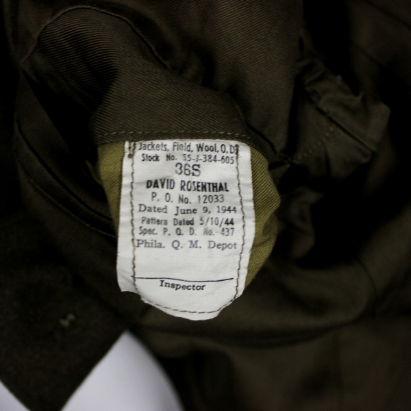 US Army officer Ike jacket - ETO 1st Army