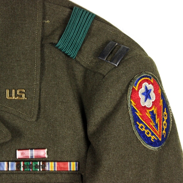 US Army officer Ike jacket - ETO 1st Army