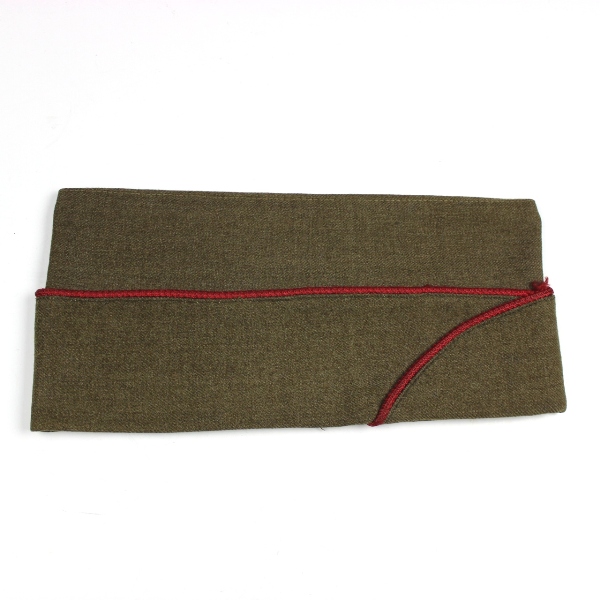 OD wool enlisted men side cap - Airborne artillery