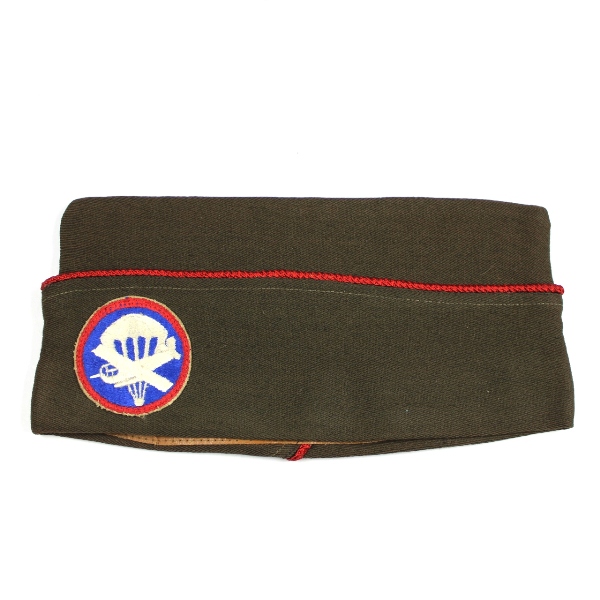 OD wool enlisted men side cap - Airborne artillery