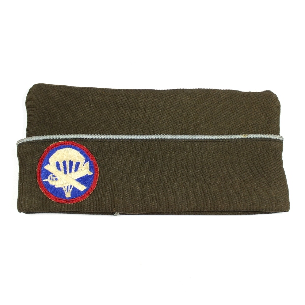 OD wool enlisted men side cap - Airborne infantry