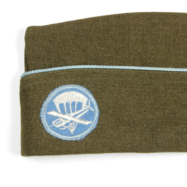 OD wool enlisted men side cap - Airborne infantry