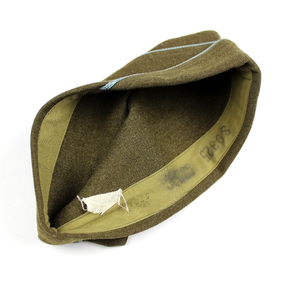 OD wool enlisted men side cap - Airborne infantry