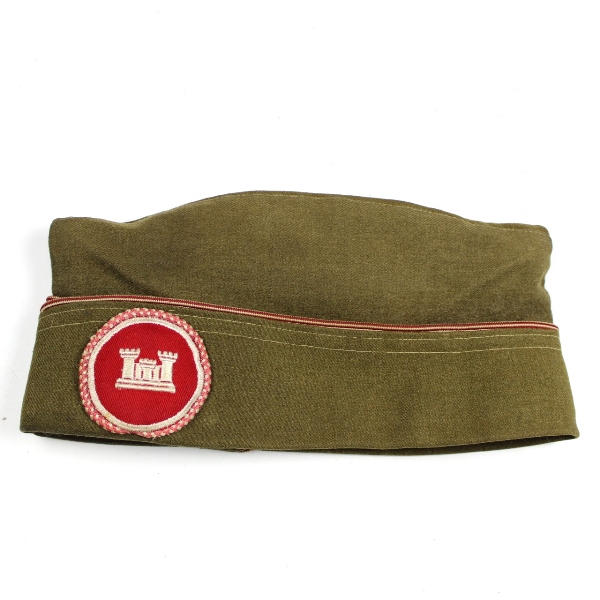 OD wool enlisted men side cap - Airborne engineer