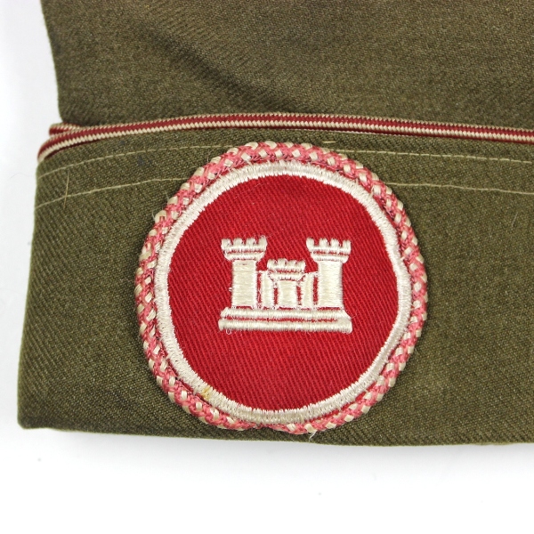 OD wool enlisted men side cap - Airborne engineer