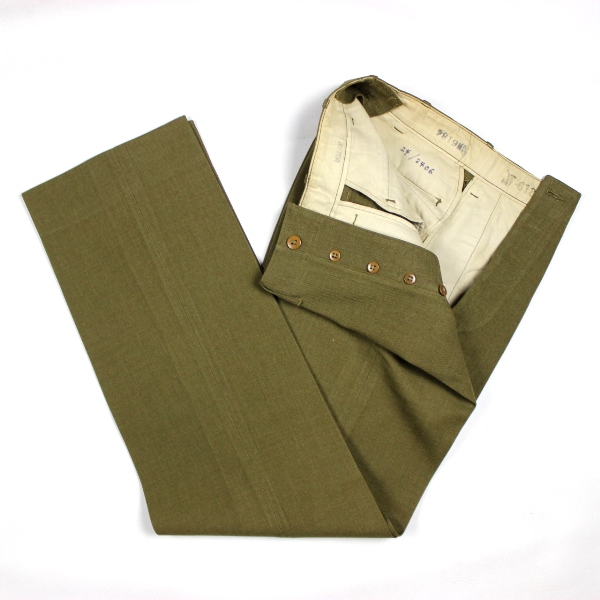 M1937 OD wool serge field trousers - W32 L35