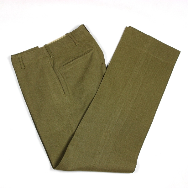 M1937 OD wool serge field trousers - W32 L35