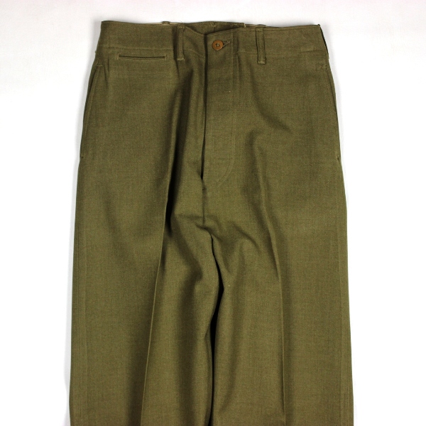 M1937 OD wool serge field trousers - W32 L35