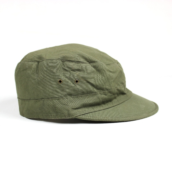 M1943 OD7 cotton sateen cap w/ visor - 7 1/4