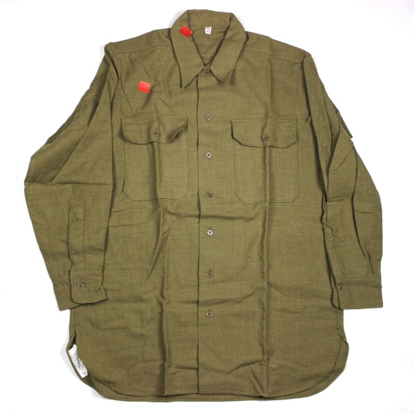 44th Collectors Avenue - US Army wool flannel service shirt - 15 1/2 X ...
