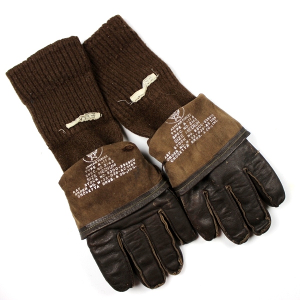 USAAF type A-11A flight gloves w/ wool inserts