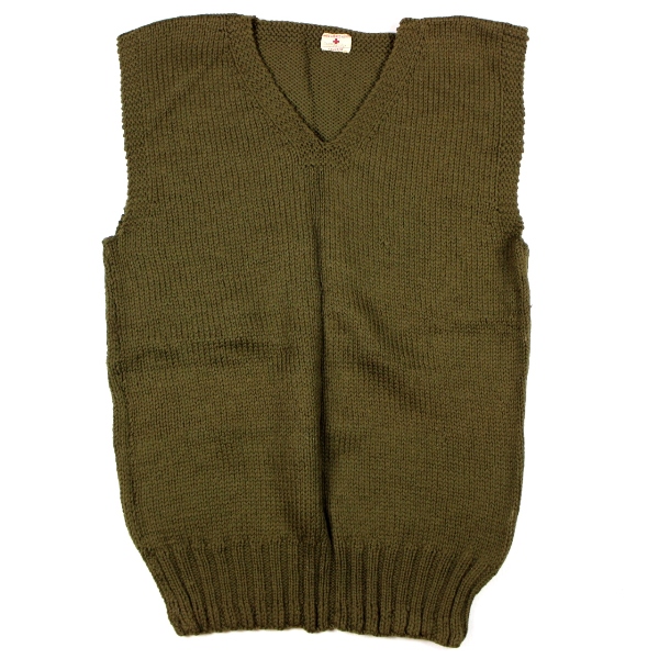 V-neck OD wool sleeveless sweater - ARC