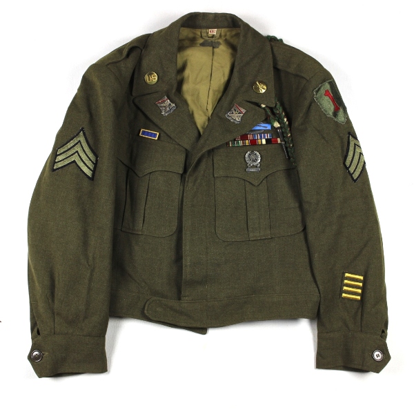 US Army enlisted man 'Ike' dress jacket - 1st ID