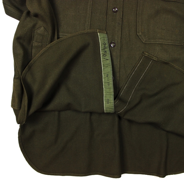 US Army / USAAF officers OD wool gabardine dress shirt