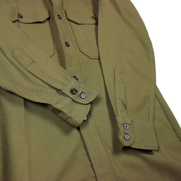 US Army / USAAF officers OD wool serge dress shirt