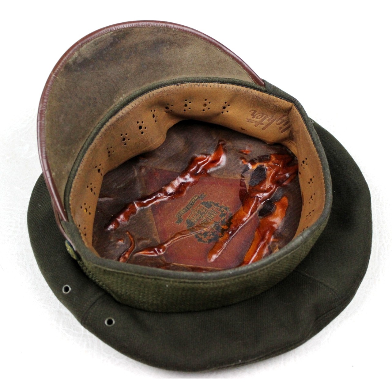 USAAF officers OD crusher cap - Bancroft Flighter