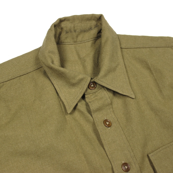 USMC brown wool service shirt